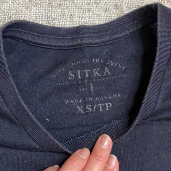 Navy Trees Sitka Crewneck Tee - Picture 2 of 3